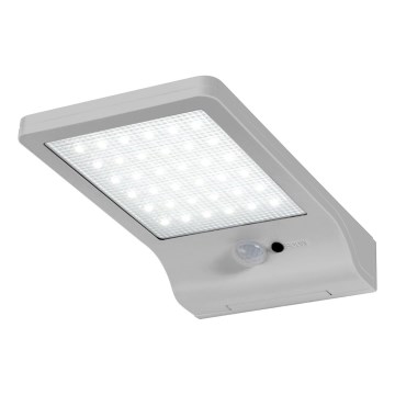 Osram - Aplique solar de pared con sensor DOORLED LED/3W/3,3V 2000 mAh IP44 plateado