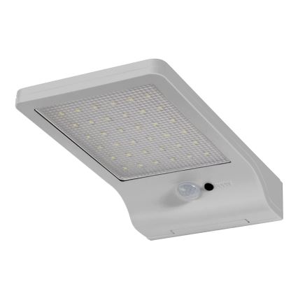Osram - Aplique solar de pared con sensor DOORLED LED/3W/3,3V 2000 mAh IP44 plateado