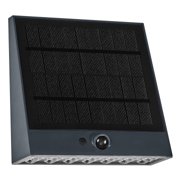 Osram - Aplique solar de pared LED con sensor ENDURA STYLE LED/10,2W/4,2V 2000 mAh IP54 antracita