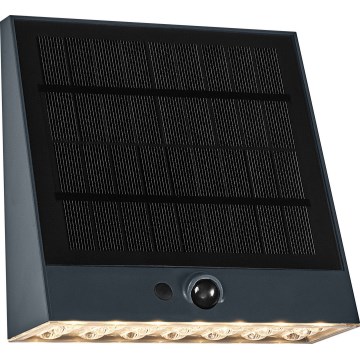 Osram - Aplique solar LED de pared con sensor ENDURA STYLE LED/10,2W/4,2V 2000 mAh IP54 antracita