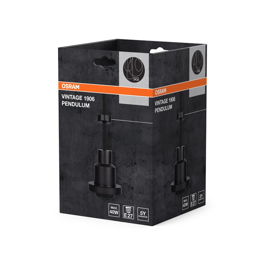 Osram - Cable de alimentación PENDULUM 1xE27/40W/230V negro
