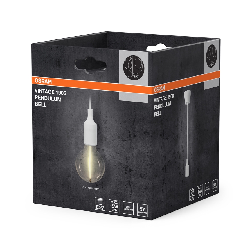 Osram - Cable de alimentación PENDULUM BELL 1xE27/15W/230V blanco