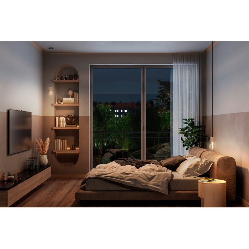 Osram - Cable de alimentación PENDULUM CYLINDER 1xE27/15W/230V, acabado en madera