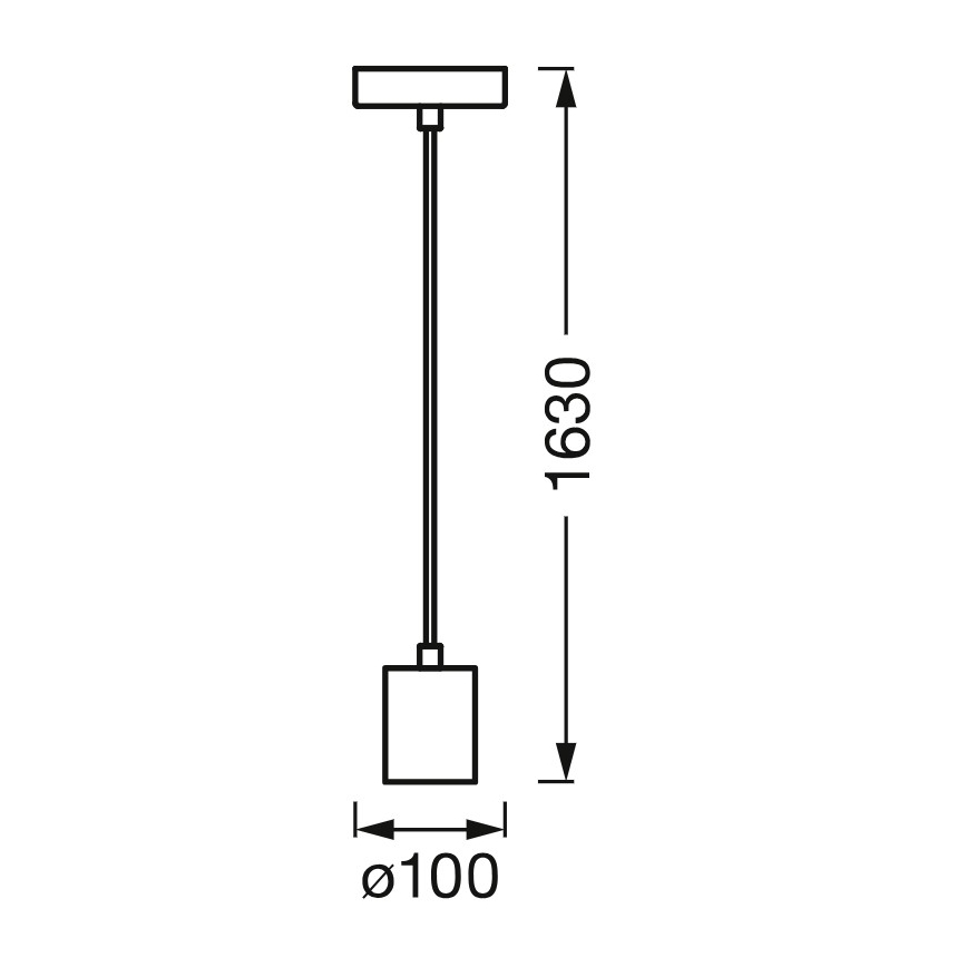 Osram - Cable de alimentación PENDULUM CYLINDER 1xE27/15W/230V, acabado en madera