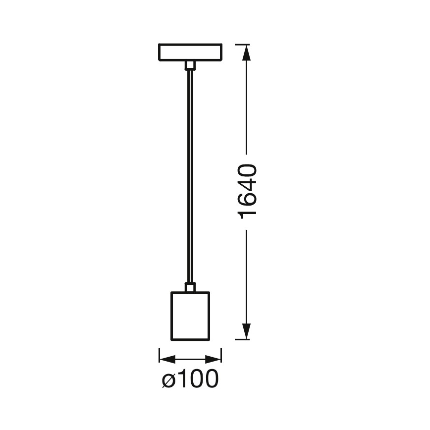 Osram - Cable de alimentación PENDULUM ROUND 1xE27/15W/230V dorado