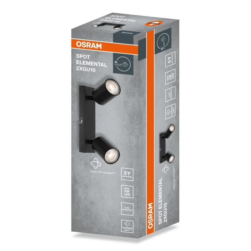 Osram - Foco ELEMENTAL 2xGU10/6W/230V