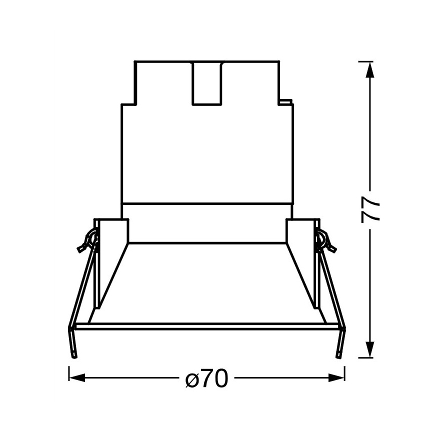 Osram - Downlight empotrado LED SPOT TWIST LED/5W/230V 3000K Ø 7 cm blanco/plateado