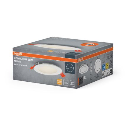 Osram - Foco empotrable SLIM LED/8W/230V 3000K