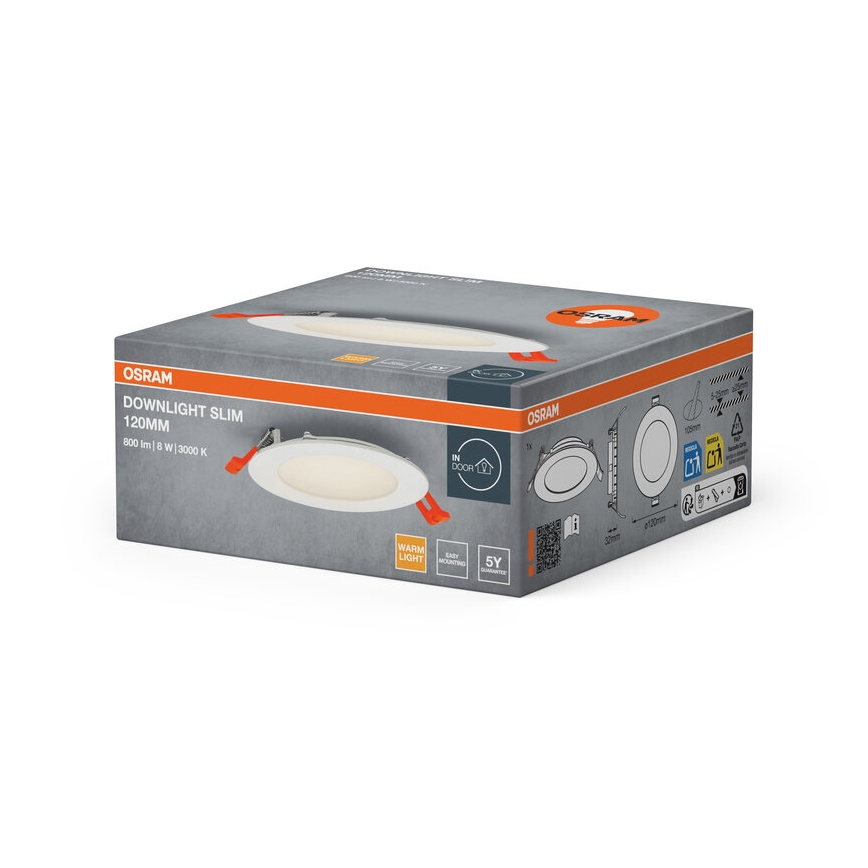 Osram - Foco empotrable SLIM LED/8W/230V 3000K