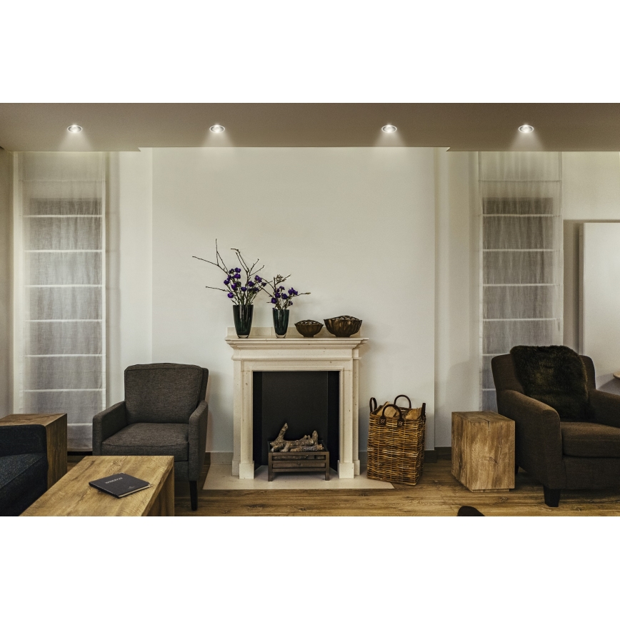 Osram - Foco empotrado LED SPOT TWIST LED/5W/230V 3000K diám. 7 cm blanco/negro