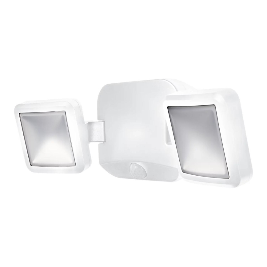 Osram - Foco LED de pared para exterior con sensor BATTERY 2xLED/5W/4xD IP54