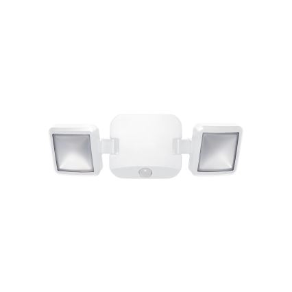 Osram - Foco LED de pared para exterior con sensor BATTERY 2xLED/5W/4xD IP54
