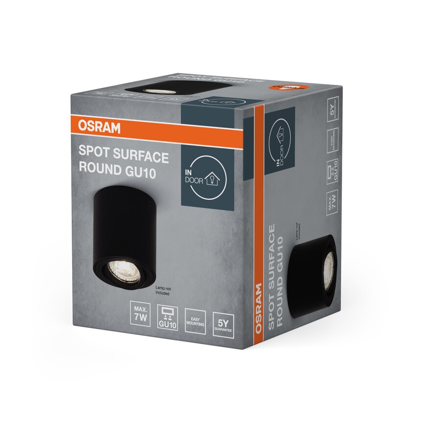 Osram - Foco SPOT 1xGU10/7W/230V negro