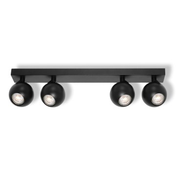 Osram - Foco SPOT SPHERAL 4xGU10/6W/230V, negro