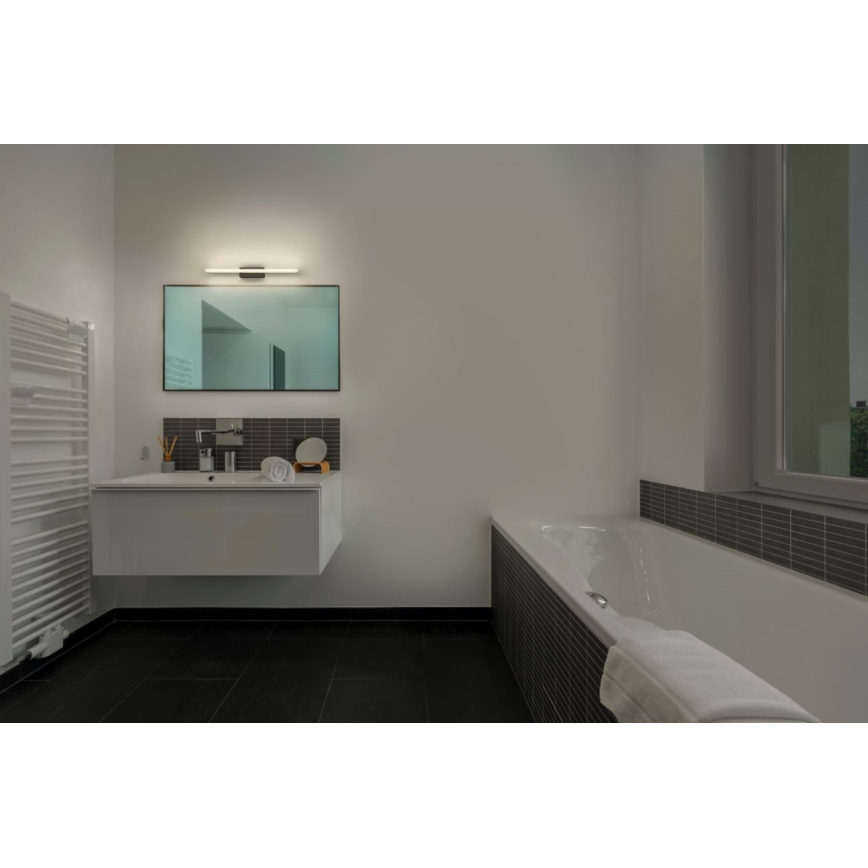 Osram - Iluminación LED regulable para espejo de baño ORBIS MIRROR LED/10W/230V 3000/4000K 60 cm IP44 negro