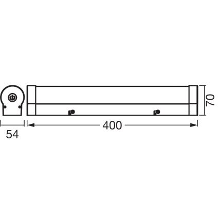 Osram - Iluminación LED regulable para espejo de baño ORBIS TUBE LED/9W/230V 3000/4000K 40 cm IP44 marrón