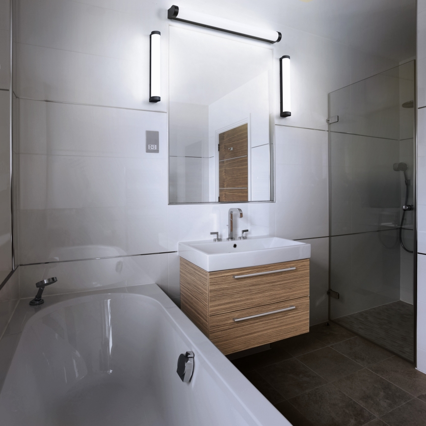 Osram - Iluminación LED regulable para espejo ORBIS TUBE LED/12W/230V 60 cm IP44 negro