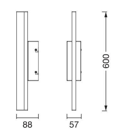 Osram - Iluminación LED regulable para espejo de baño ORBIS MIRROR LED/10W/230V 3000/4000K 60 cm IP44 blanco