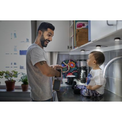 Osram - Juego de 3 luminarias LED para montaje bajo mueble UNDERCABINET LED/3W/230V 3000K negro