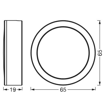 Osram - Juego de 3 luminarias LED para montaje bajo mueble UNDERCABINET LED/3W/230V 3000K negro