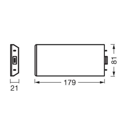 Osram - Kit de extensión para luminaria UNDERCABINET LED/3,85W/36V 3000K 8,1x17,9 cm negro