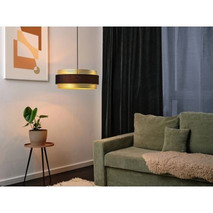 Osram - Lámpara colgante con cable DECOR HORNET, 3 x E27, 10 W, 230 V, Ø 50 cm, negro/dorado