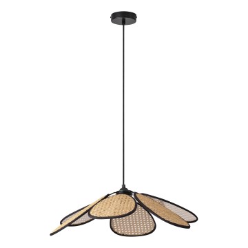 Osram - Lámpara colgante con cable DECOR RATTAN 1xE27/15W/230V Ø 58 cm beige/negro