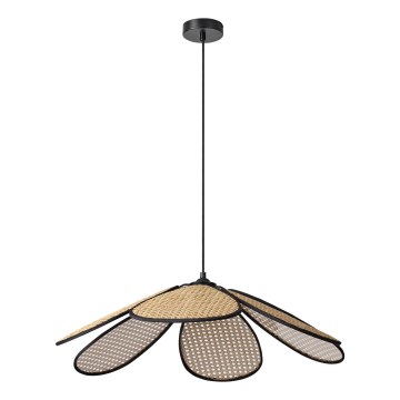 Osram - Lámpara colgante con cable DECOR RATTAN 1xE27/15W/230V Ø 69 cm beige/negro