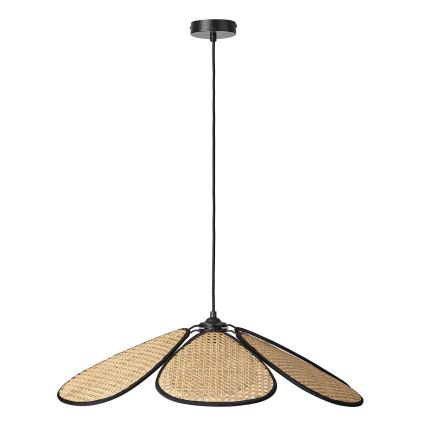 Osram - Lámpara colgante con cable DECOR RATTAN 1xE27/15W/230V Ø 69 cm beige/negro
