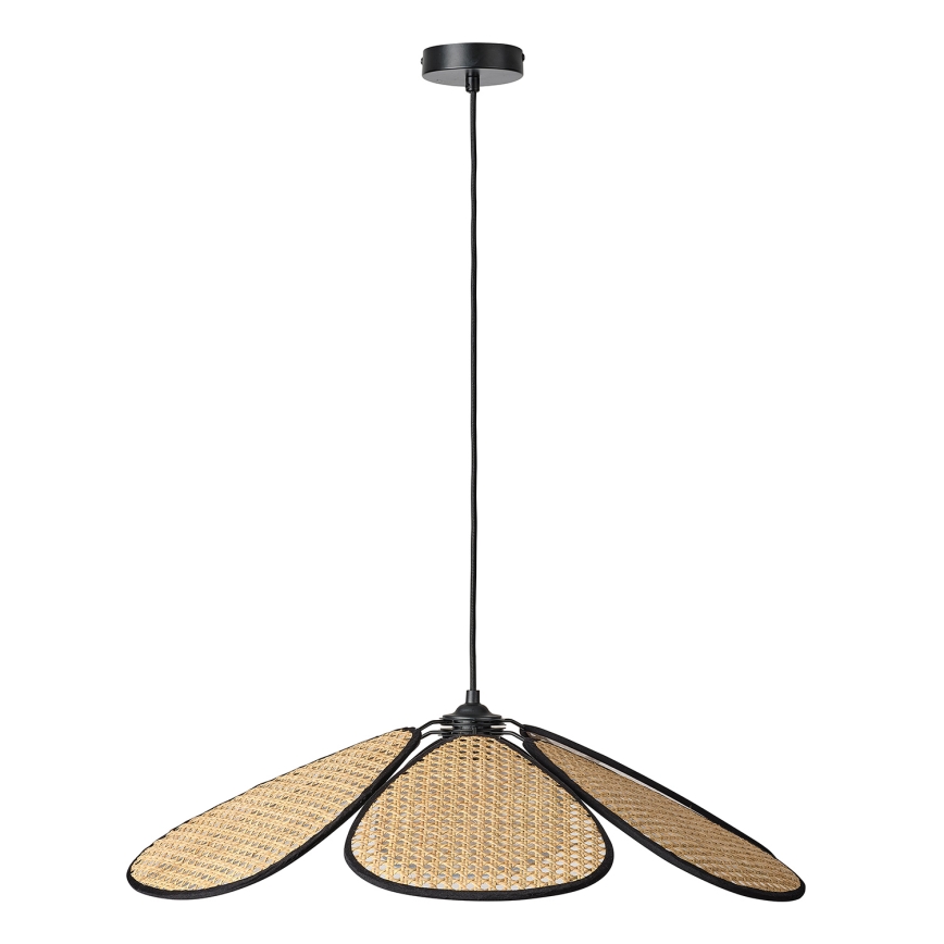 Osram - Lámpara colgante con cable DECOR RATTAN 1xE27/15W/230V Ø 69 cm beige/negro