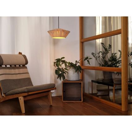 Osram - Lámpara colgante con cable DECOR STRIPES 1xE27/10W/230V Ø 40,5 cm beige