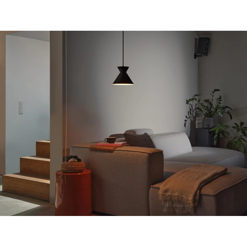 Osram - Lámpara colgante con cable DECOR WAIST 1xE27/40W/230V negra