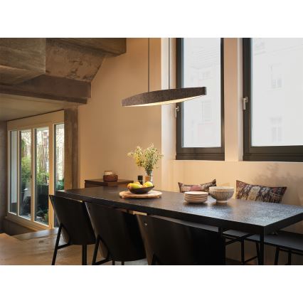 Osram - Lámpara colgante LED con cable DECOR FLAT LED/23W/230V gris