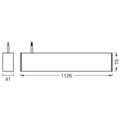 Osram - Lámpara colgante LED regulable en cable OFFICE LINE LED/42W/230V 4000K 112,6 cm negra