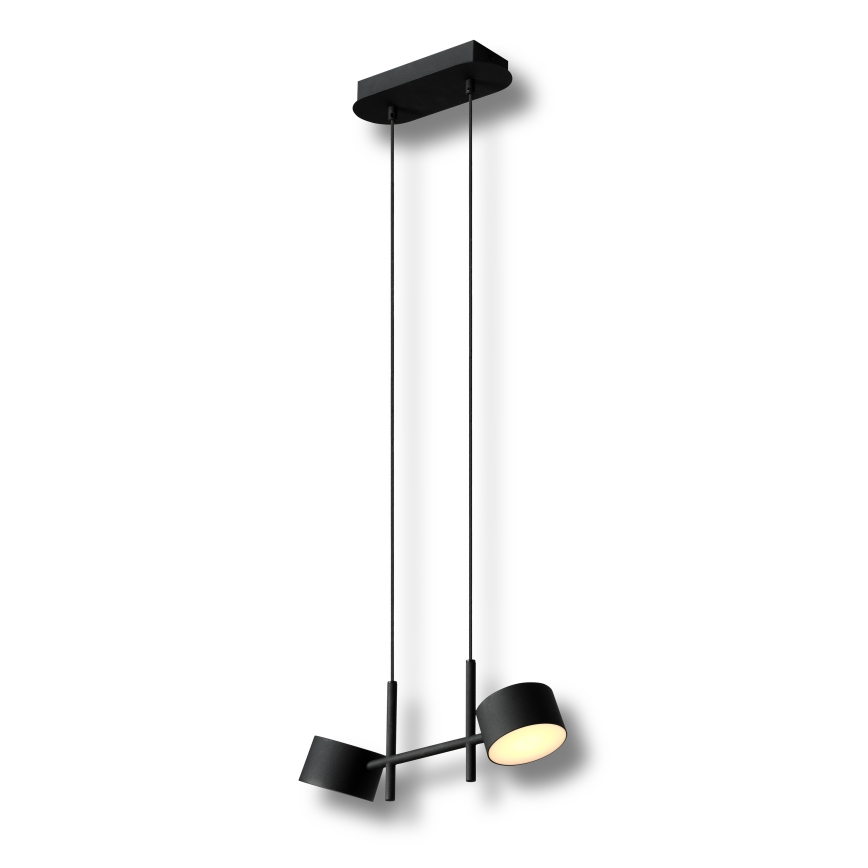 Osram - Lámpara colgante LED regulable con cable DECOR KYOTO 2xLED/10W/230V CRI 90 negra