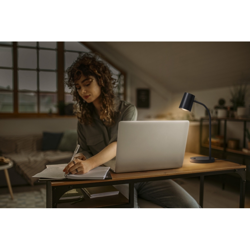 Osram - Lámpara de escritorio DESK LINE 1xGU10/9W/230V negra