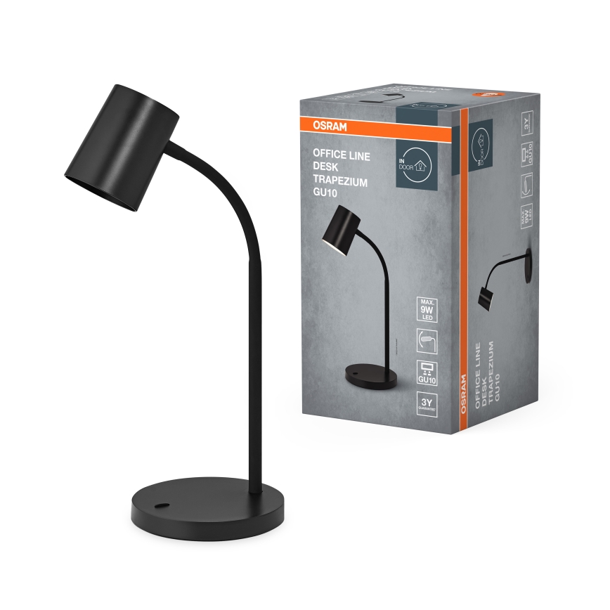 Osram - Lámpara de escritorio DESK LINE 1xGU10/9W/230V negra