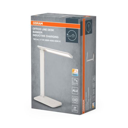 Osram - Lámpara de sobremesa LED regulable OFFICE LINE LED/17W/230V 3000/4000/6500K blanca