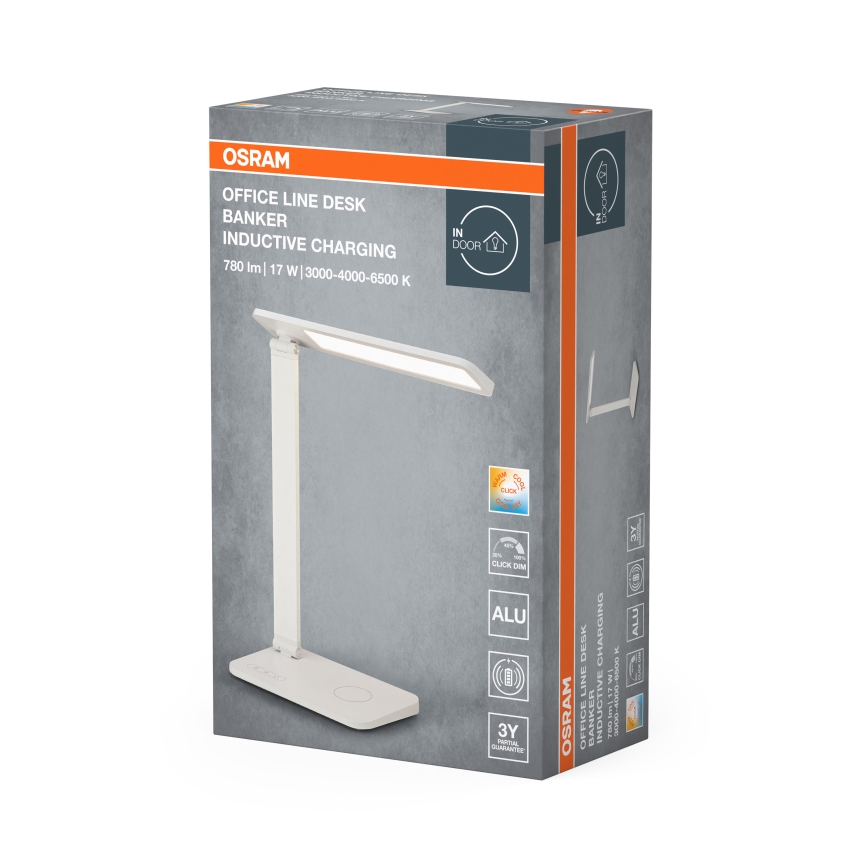 Osram - Lámpara de sobremesa LED regulable OFFICE LINE LED/17W/230V 3000/4000/6500K blanca