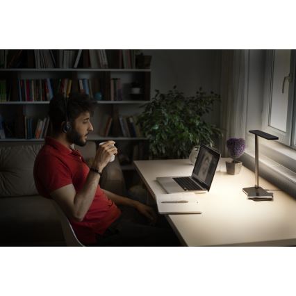 Osram - Lámpara de escritorio LED regulable OFFICE LINE LED/17W/230V 3000/4000/6500K negra