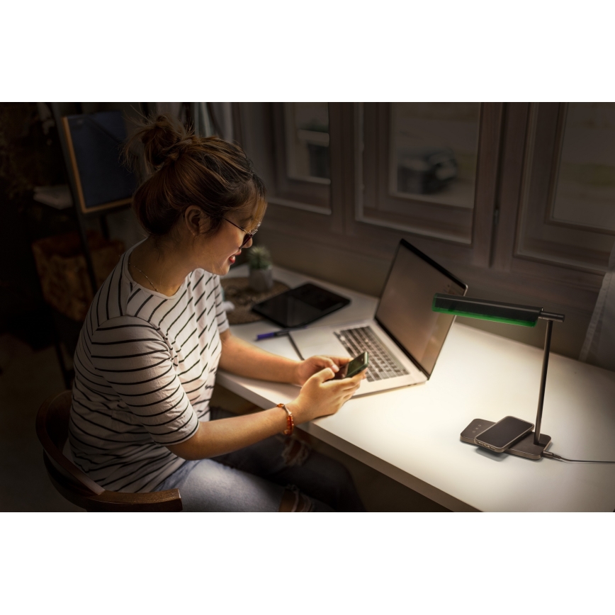 Osram - Lámpara de escritorio LED regulable OFFICE LINE LED/19W/230V 3000/4000/6500K negra