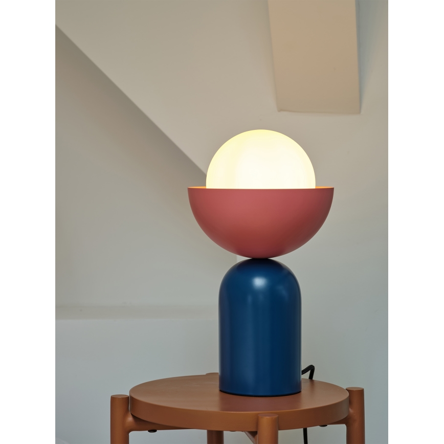 Osram - Lámpara de mesa DECOR BOWL 1xE14/25W/230V azul/rosa