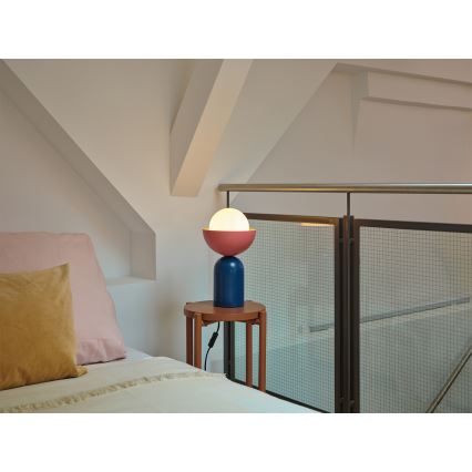 Osram - Lámpara de mesa DECOR BOWL 1xE14/25W/230V azul/rosa