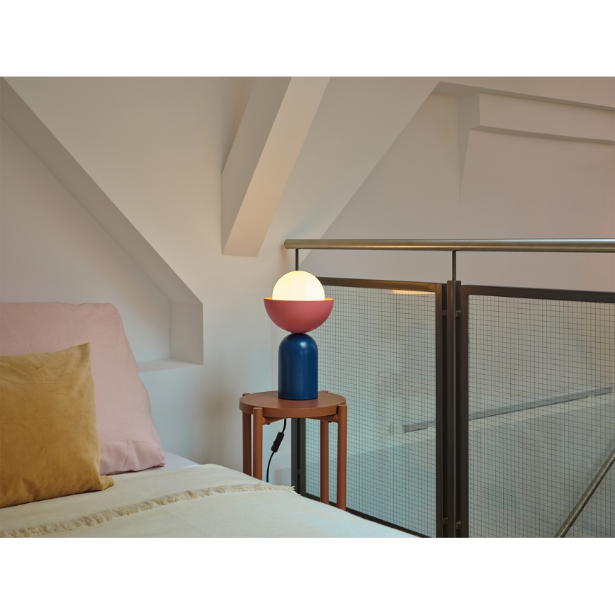 Osram - Lámpara de mesa DECOR BOWL 1xE14/25W/230V azul/rosa