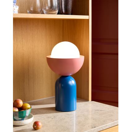 Osram - Lámpara de mesa DECOR BOWL 1xE14/25W/230V azul/rosa