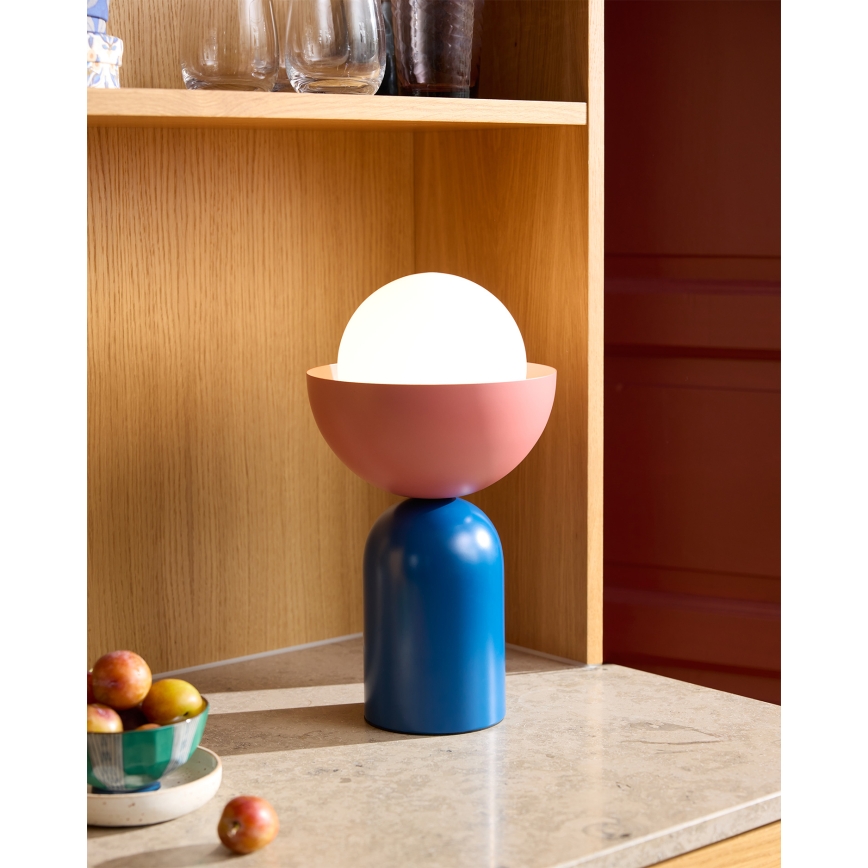 Osram - Lámpara de mesa DECOR BOWL 1xE14/25W/230V azul/rosa