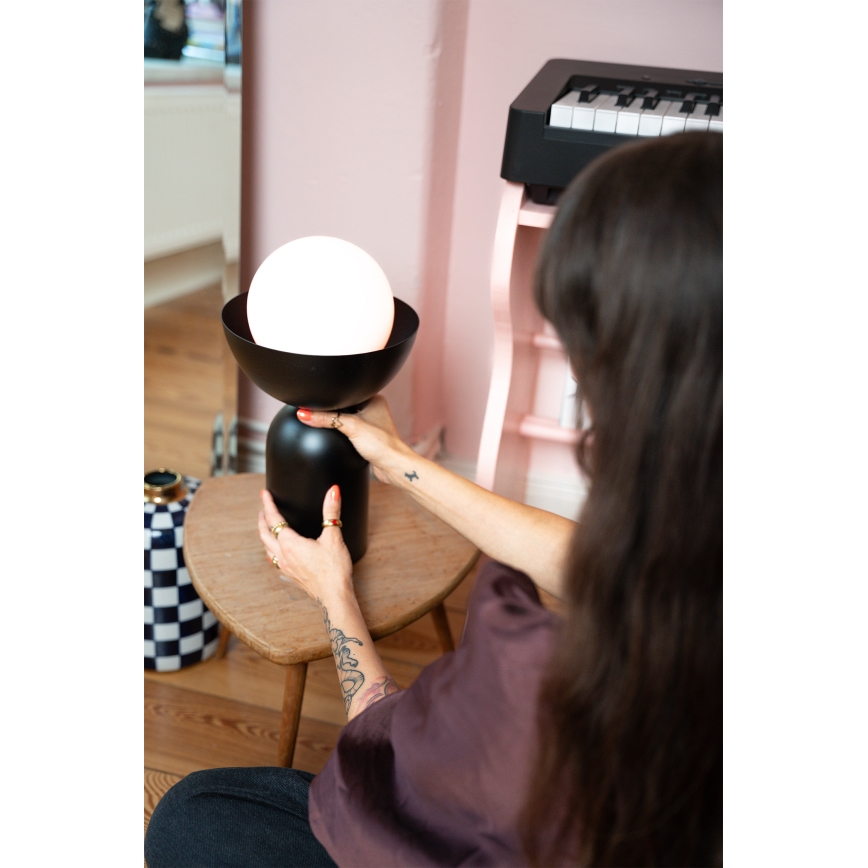 Osram - Lámpara de mesa DECOR BOWL 1xE14/25W/230V negra