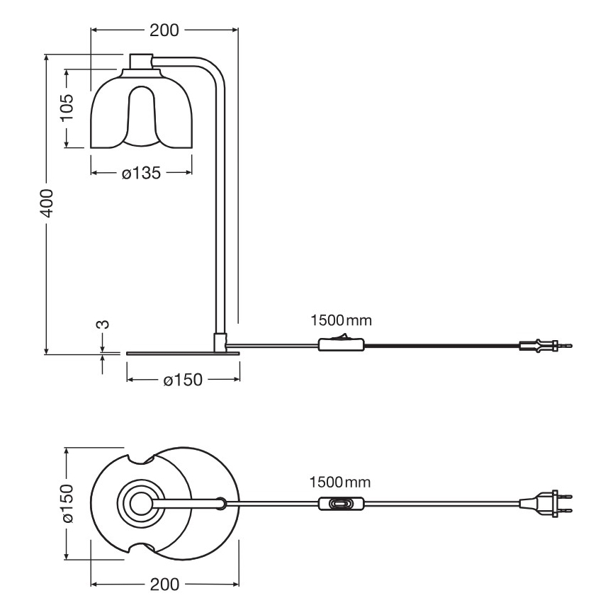 Osram - Lámpara de mesa DECOR COROLLE 1xG9/20W/230V verde