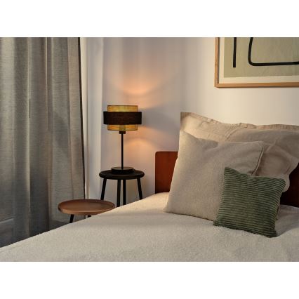 Osram - Lámpara de mesa DECOR HORNET 1xE27/10W/230V negra/dorada