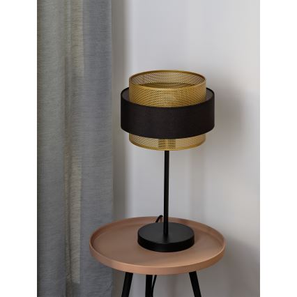 Osram - Lámpara de mesa DECOR HORNET 1xE27/10W/230V negra/dorada